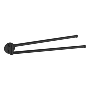 Aqualine - Pöörlev rätikuhoidik seinale SAMBA 47 cm must