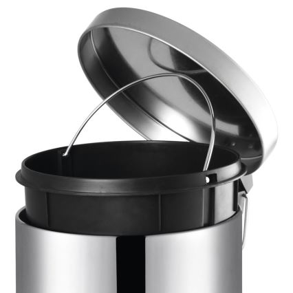 Aqualine - Prügikast SIMPLE LINE 5 l poleeritud roostevaba