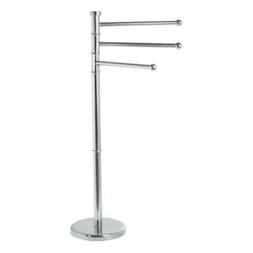 Aqualine - Statiiv koos rätikuhoidjaga SAMBA 85,5 cm roostevaba/läikiv kroom