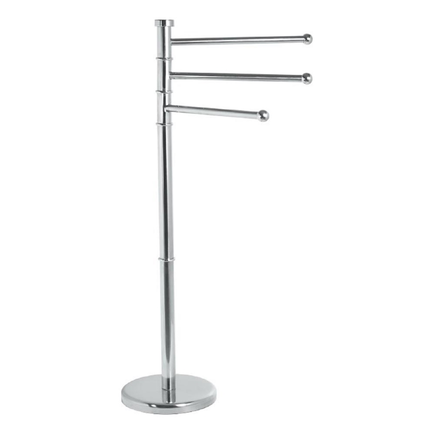 Aqualine - Statiiv koos rätikuhoidjaga SAMBA 85,5 cm roostevaba/läikiv kroom