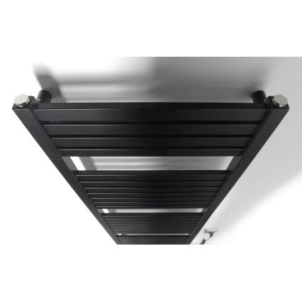 Aqualine - TONDI-E vannitoa elektriline radiaator, 500 W, 133 x 45 cm, mattmust