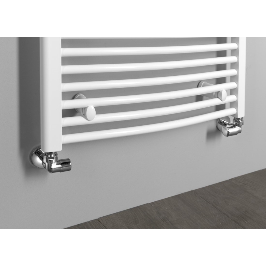 Aqualine - Ühenduskomplekt nurkventiilidele FIRST parempoolne/läikiv kroom