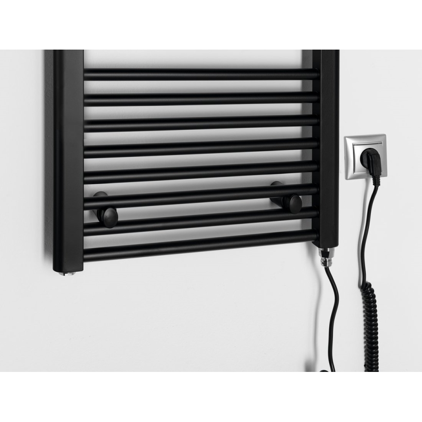 Aqualine - Vannitoa elektriline radiaator DIRECT-E 300W/230V 96 cm matt must otse