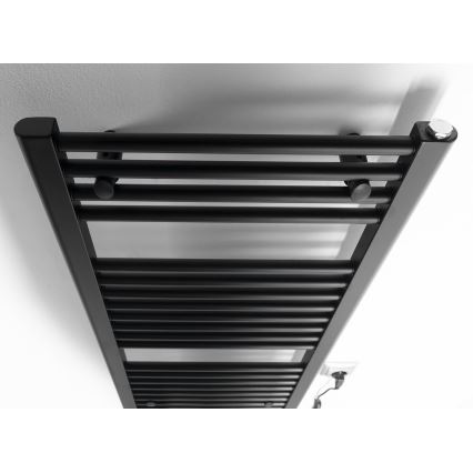 Aqualine - Vannitoa elektriline radiaator DIRECT-E 300W 96x45 cm matt must