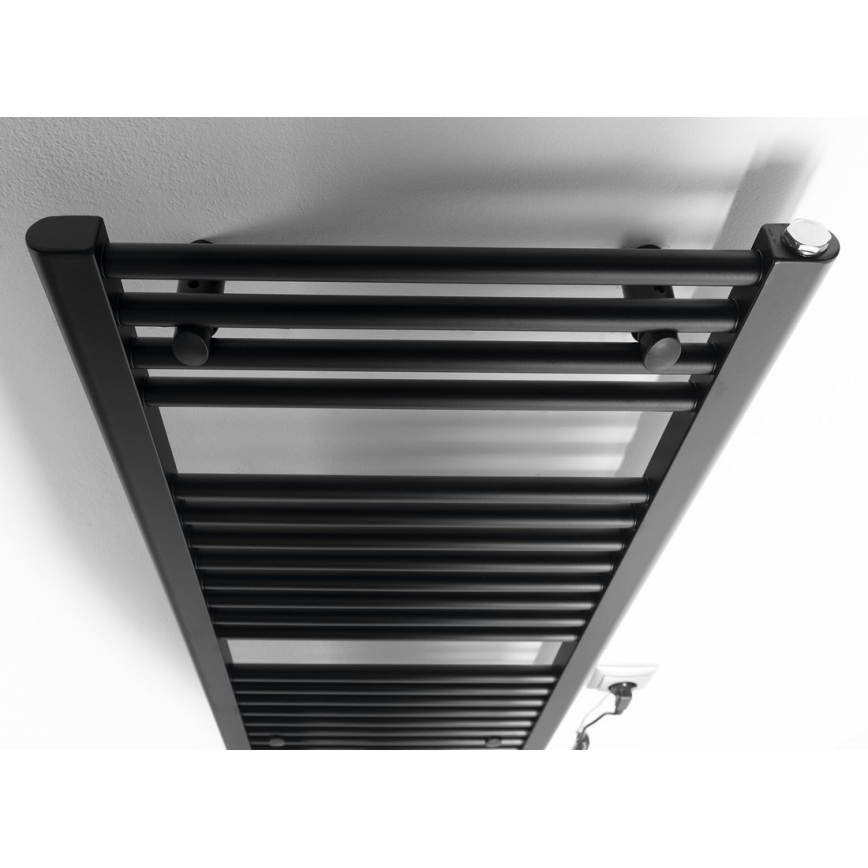 Aqualine - Vannitoa elektriline radiaator DIRECT-E 300W 96x45 cm matt must