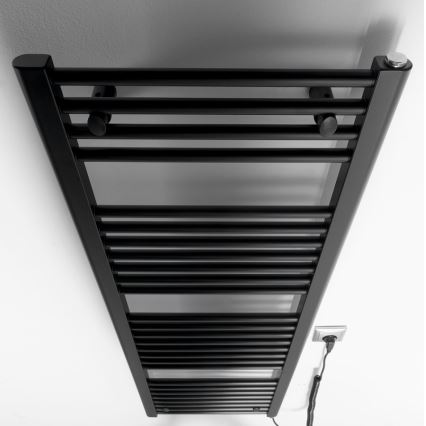 Aqualine - Vannitoa elektriline radiaator DIRECT-E 400W/230V 132 cm matt must otse