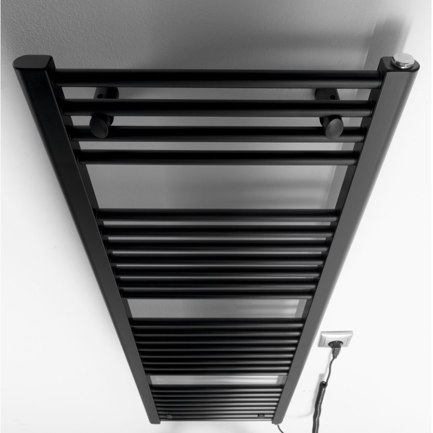 Aqualine - Vannitoa elektriline radiaator DIRECT-E 400W/230V 132 cm matt must otse