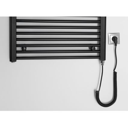Aqualine - Vannitoa elektriline radiaator DIRECT-E 400W/230V 96 cm matt must otse