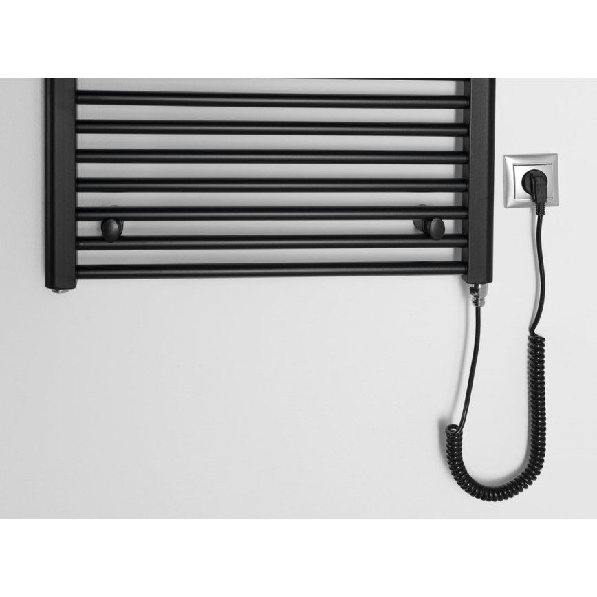 Aqualine - Vannitoa elektriline radiaator DIRECT-E 400W/230V 96 cm matt must otse