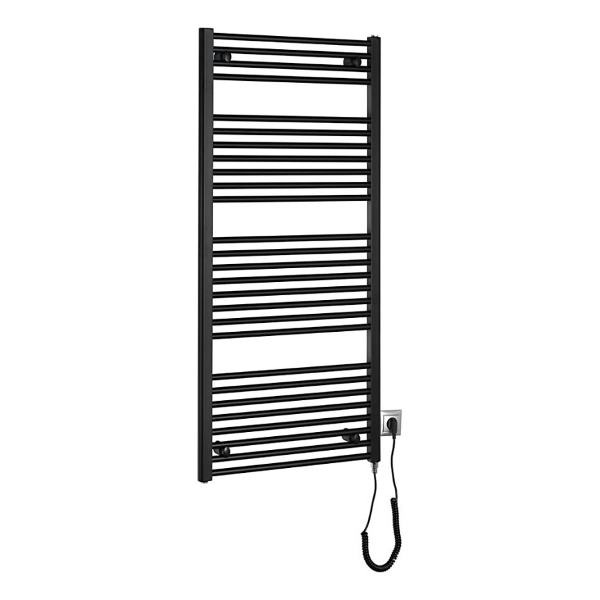 Aqualine - Vannitoa elektriline radiaator DIRECT-E 600W/230V 132 cm matt must otse