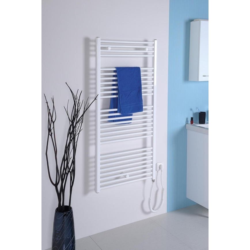 Aqualine - Vannitoa elektriline radiaator DIRECT-E 600W/230V 132 cm valge otse