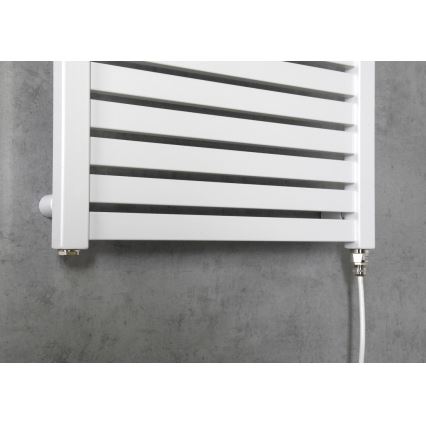 Aqualine - Vannitoa elektriline radiaator TONDI-E 300W/230V 97 cm valge otse