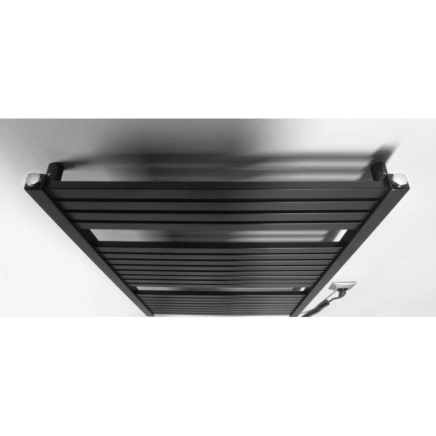 Aqualine - Vannitoa elektriline radiaator TONDI-E 400W/230V 97 cm matt must otse