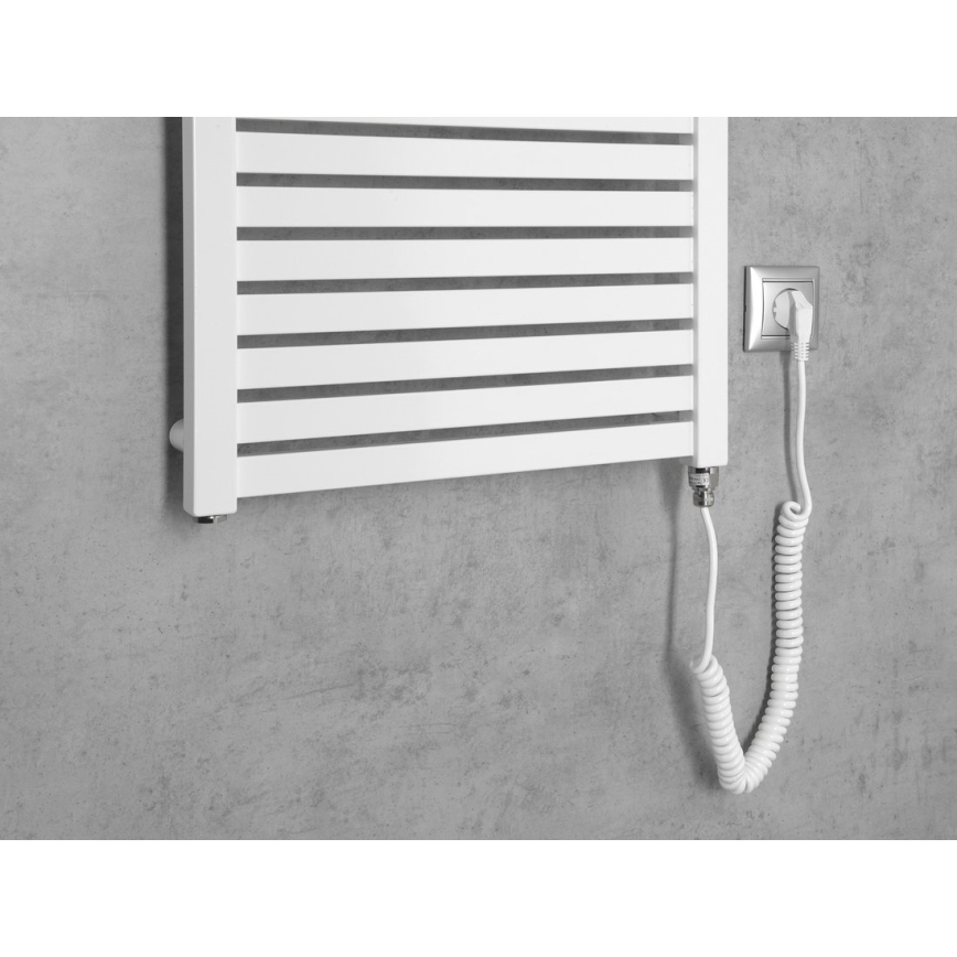 Aqualine - Vannitoa elektriline radiaator TONDI-E 500W/230V 133 cm valge otse