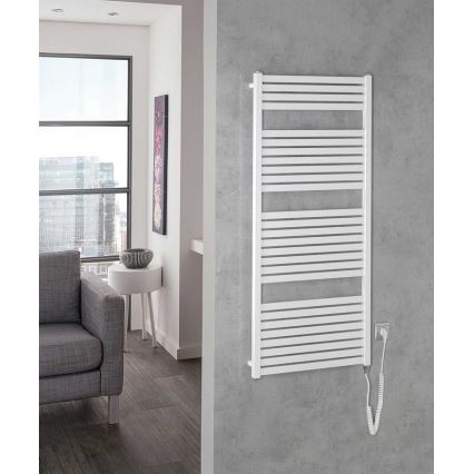Aqualine - Vannitoa elektriline radiaator TONDI-E 600W/230V 133 cm valge otse