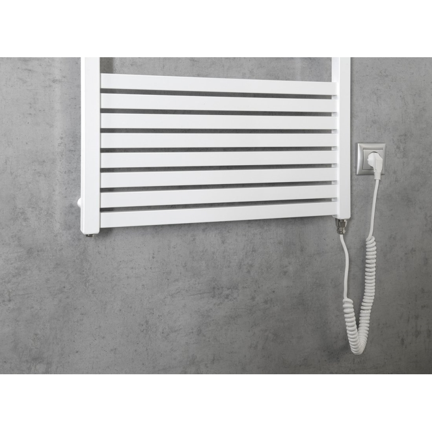 Aqualine - Vannitoa elektriline radiaator TONDI-E 800W/230V 169 cm valge otse