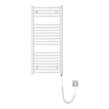 Aqualine - Vannitoa elektriradiaator ORBIT-E 300W 96x45 cm, valge, ümmargune