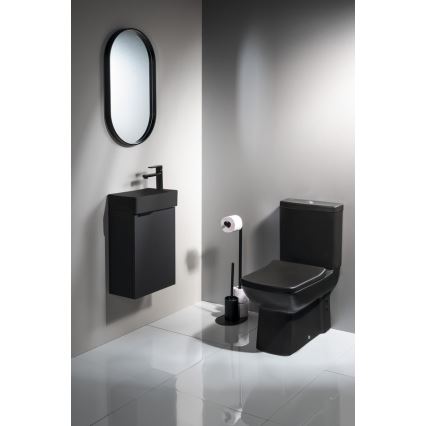 Aqualine - WC-paberi ja WC-harja hoidik SAMBA must