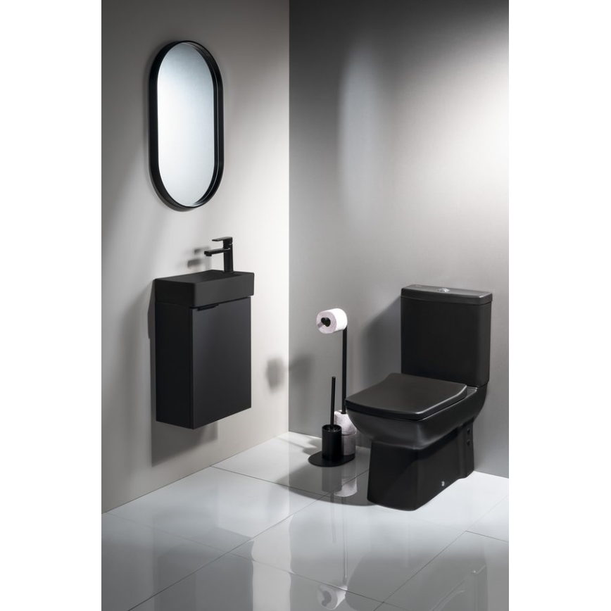 Aqualine - WC-paberi ja WC-harja hoidik SAMBA must