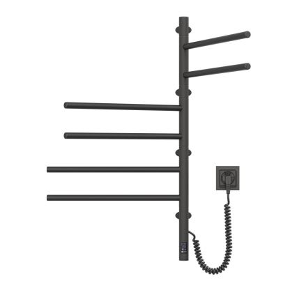 ARABESQUE elektriline pööratav rätiku kuivati termostaadiga, 105 W, 82 × 49 cm, must
