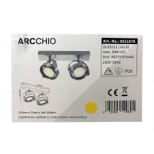Arcchio - LED Hämardatav kohtvalgusti MUNIN 2xES111/GU10/11,5W/230V