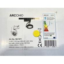 Arcchio - LED Kohtvalgusti rööbassüsteemile RICK AR111 1xG53/13W/230V