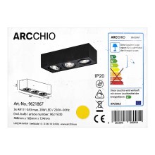 Arcchio - LED Laevalgusti DWIGHT 3xG53/20W/230V