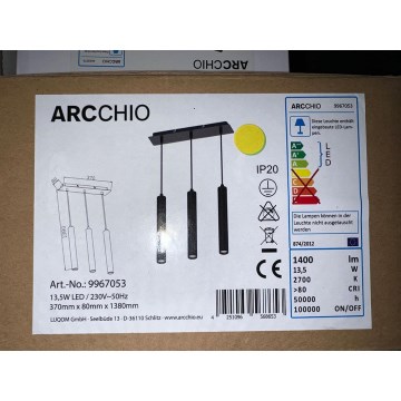 Arcchio - LED Lühter FRANKA 3xLED/4,5W/230V