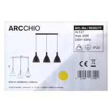 Arcchio - Lühter ARTHURIA 3xE27/60W/230V