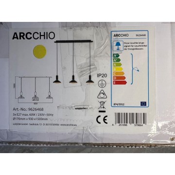 Arcchio - Lühter JAIKA 3xE27/60W/230V