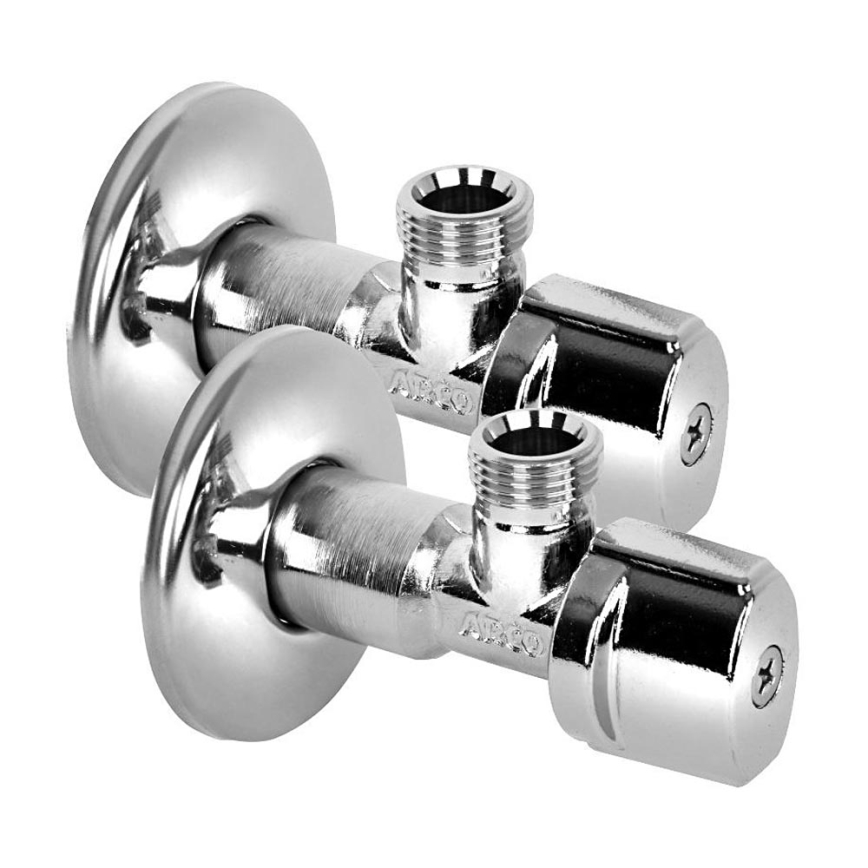 Arco - nurkventiil ARCO A-80, 2 tk, läikiv kroomviimistlus