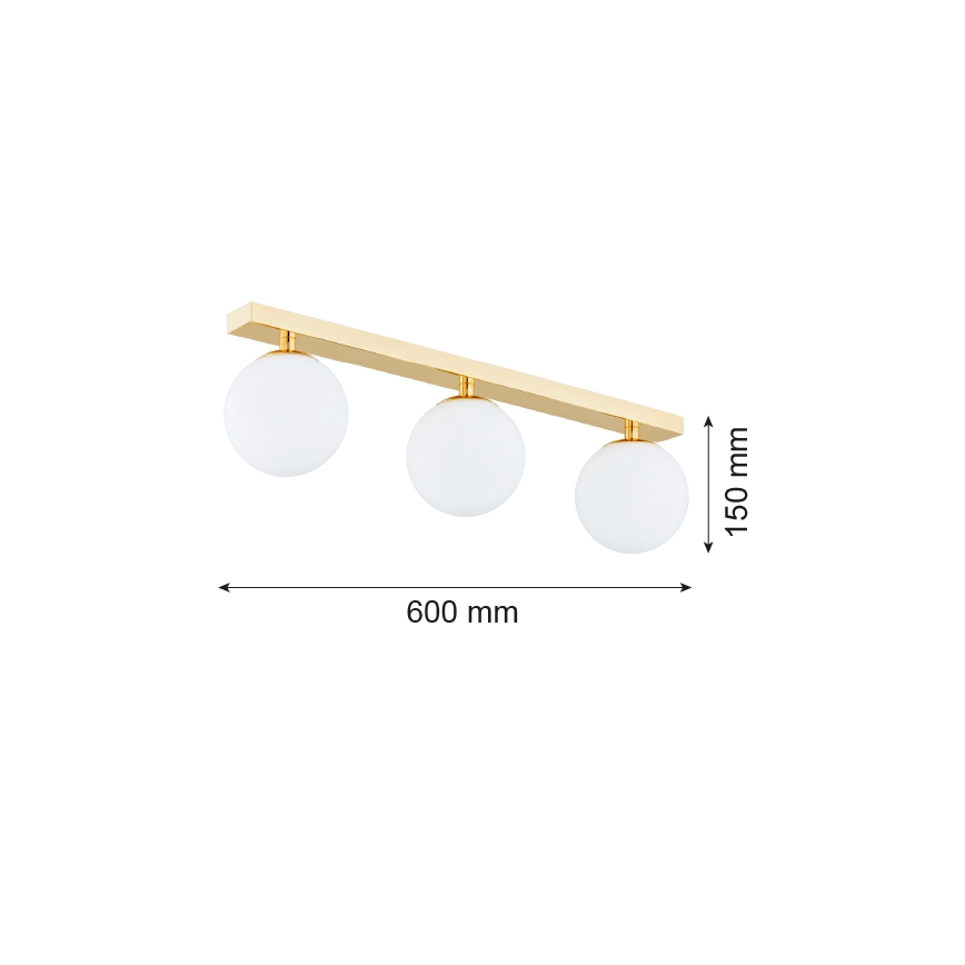 Argon 1414 - Pinnale kinnitatav lühter vannituppa FLAVIO 3xE14/7W/230V IP44