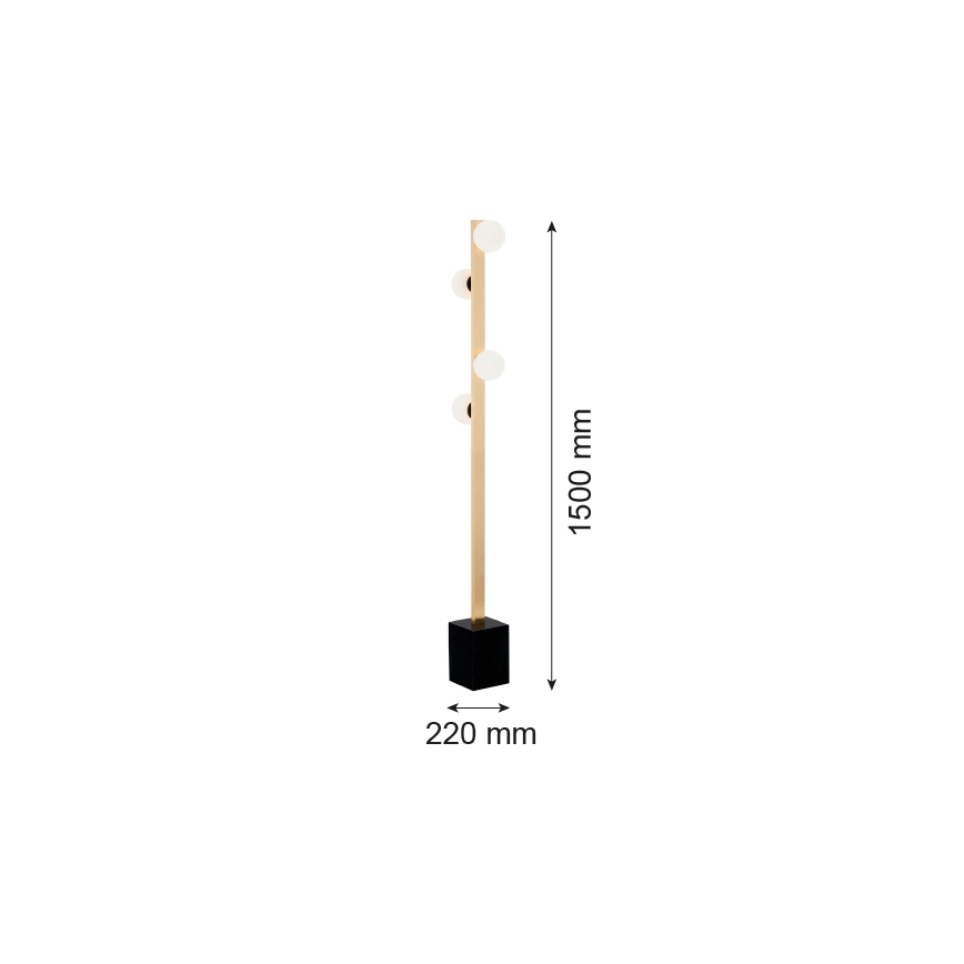 Argon 1738 - Põrandalamp FREEMONT 4xG9/5W/230V
