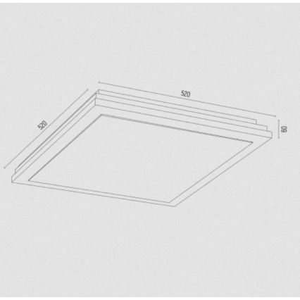 Argon 1804 - Laevalgusti CASERTA 4xE27/15W/230V 52x52 cm