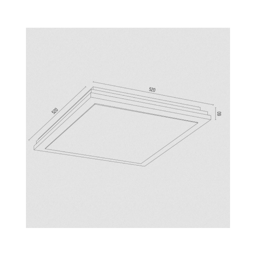 Argon 1804 - Laevalgusti CASERTA 4xE27/15W/230V 52x52 cm