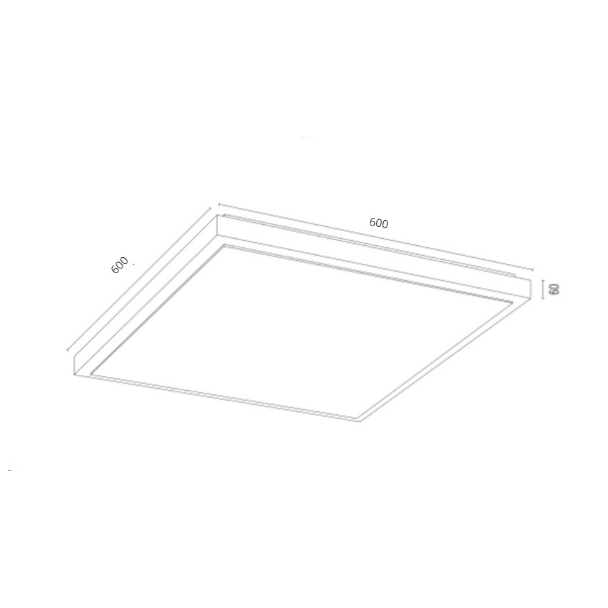 Argon 1826 - Laevalgusti CARLSON 4xE27/15W/230V 60x60 cm must