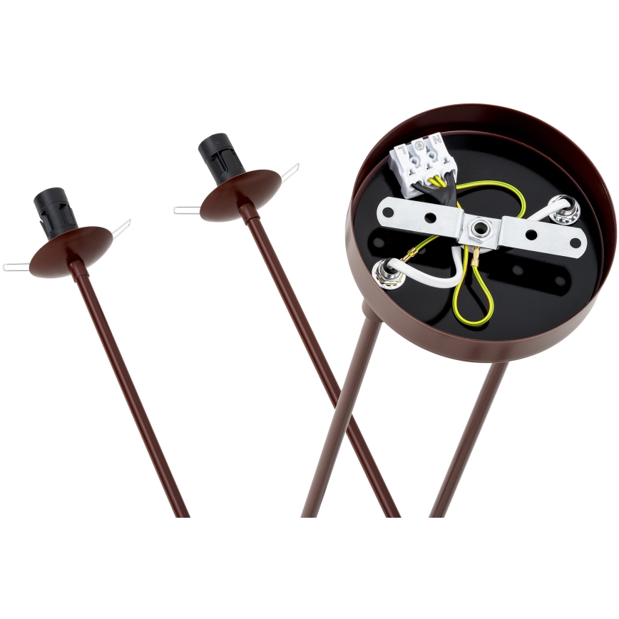 Argon 1842 - Ripplühter ABSOS 4xE14/7W/230V alabaster pruun