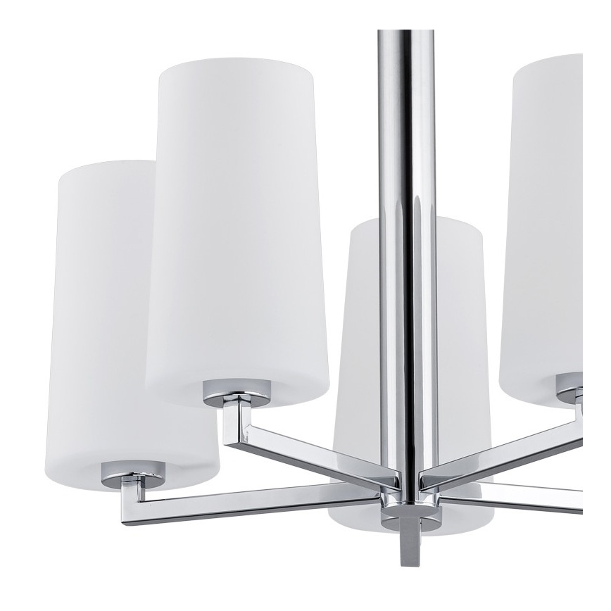 Argon 2053 - Lühter CAMELOT 5xE27/15W/230V läikiv kroom