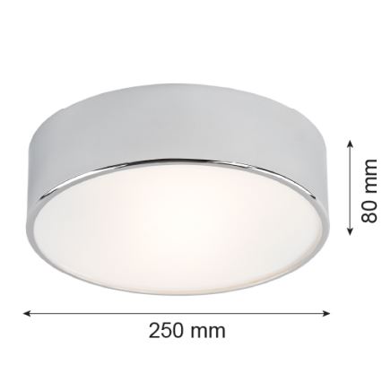 Argon 3083 - Laevalgusti DARLING 2xE27/15W/230V d. 25 cm hõbe
