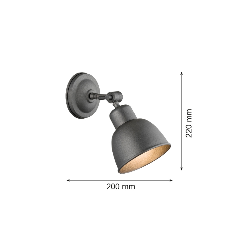 Argon 3183 - Seinavalgusti EUFRAT 1xE27/60W/230V