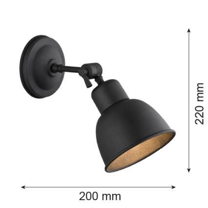 Argon 3185 - Seinavalgusti EUFRAT 1xE27/60W/230V