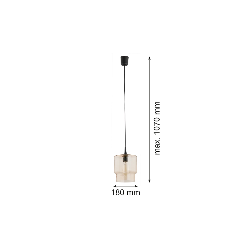 Argon 3273 - Lühter NEWA 1xE27/15W/230V beež