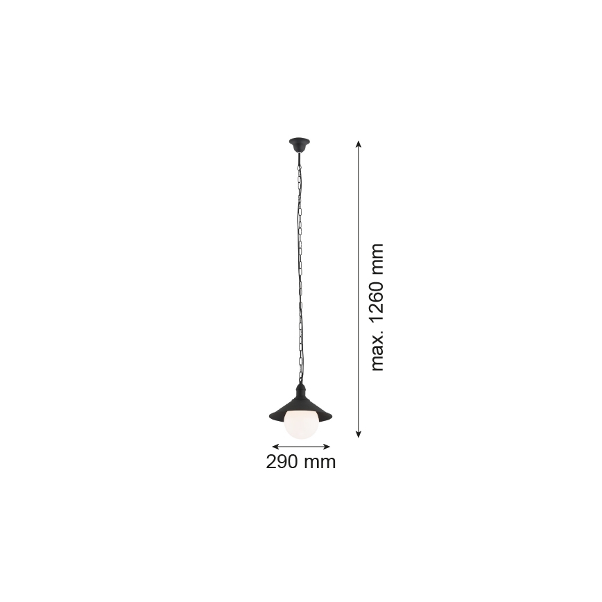 Argon 3285 - Välilühter ERBA BIS 1xE27/60W/230V