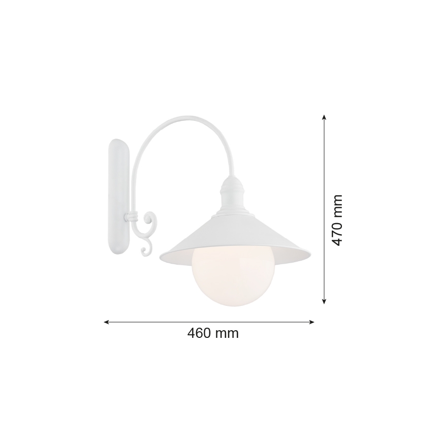 Argon 3297 - Seinavalgusti ERBA BIS 1xE27/60W/230V