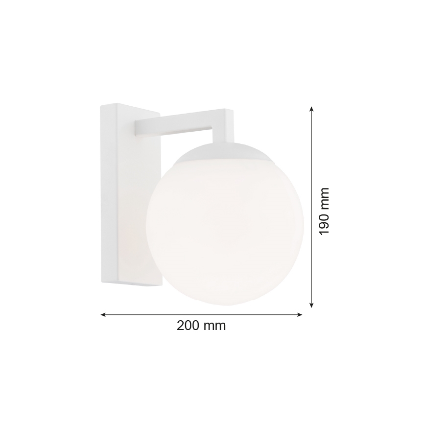 Argon 3733 - Seinavalgusti ASPEN 1xE27/15W/230V valge