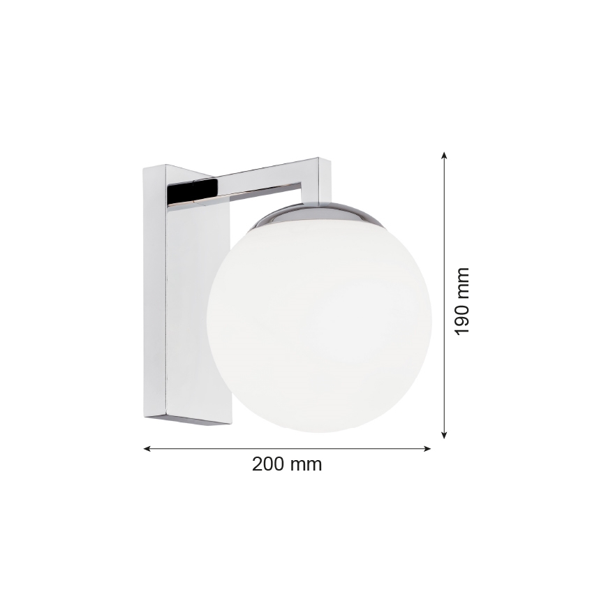 Argon 3735 - Seinavalgusti ASPEN 1xE27/15W/230V läikiv kroom