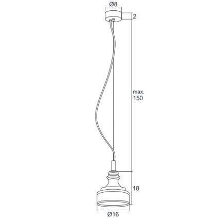 Argon 3795 -  LED Lühter TULUZA LED/5W/230V