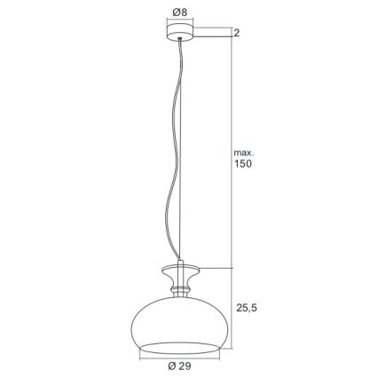 Argon 3805 - LED Lühter GROSSETO LED/8W/230V