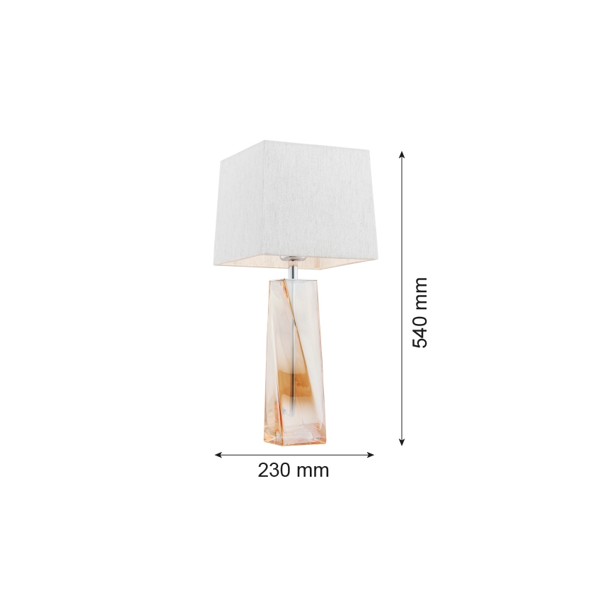 Argon 3840 - Laualamp LILLE 1xE27/15W/230V valge