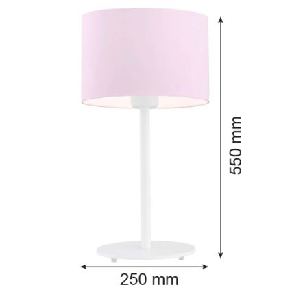 Argon 4128 - Laualamp MAGIC 1xE27/15W/230V roosa/valge